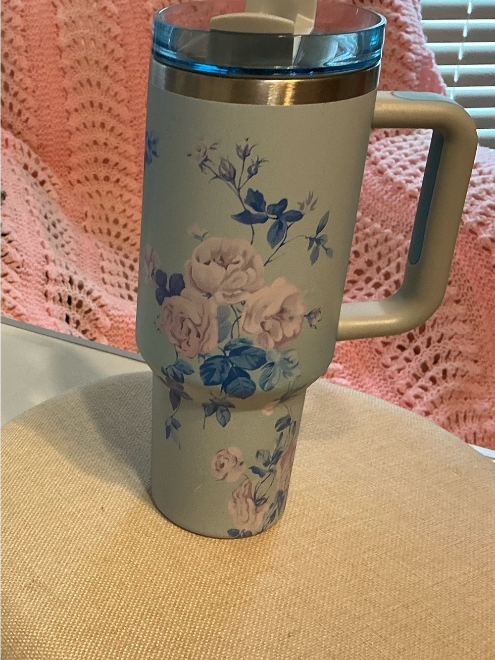 40 oz Stainless Steel interior decorative mug